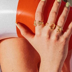 ORB CHRONICLES RING, forgyldt