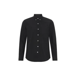 Organic Button Down Shirt, deep black