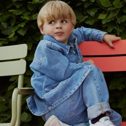 Organic Jeans Jacket, lt. blue indigo washed