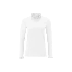 Organic Slub Frill Longsleeve, white