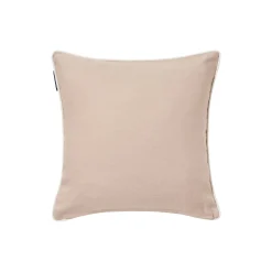 Original Logo Linen/Cotton Cushion Cover, beige/white