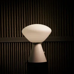 Ottilia Table Lamp, clay grey/opal