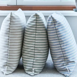 Outdoor Fine Stripe pude, beige