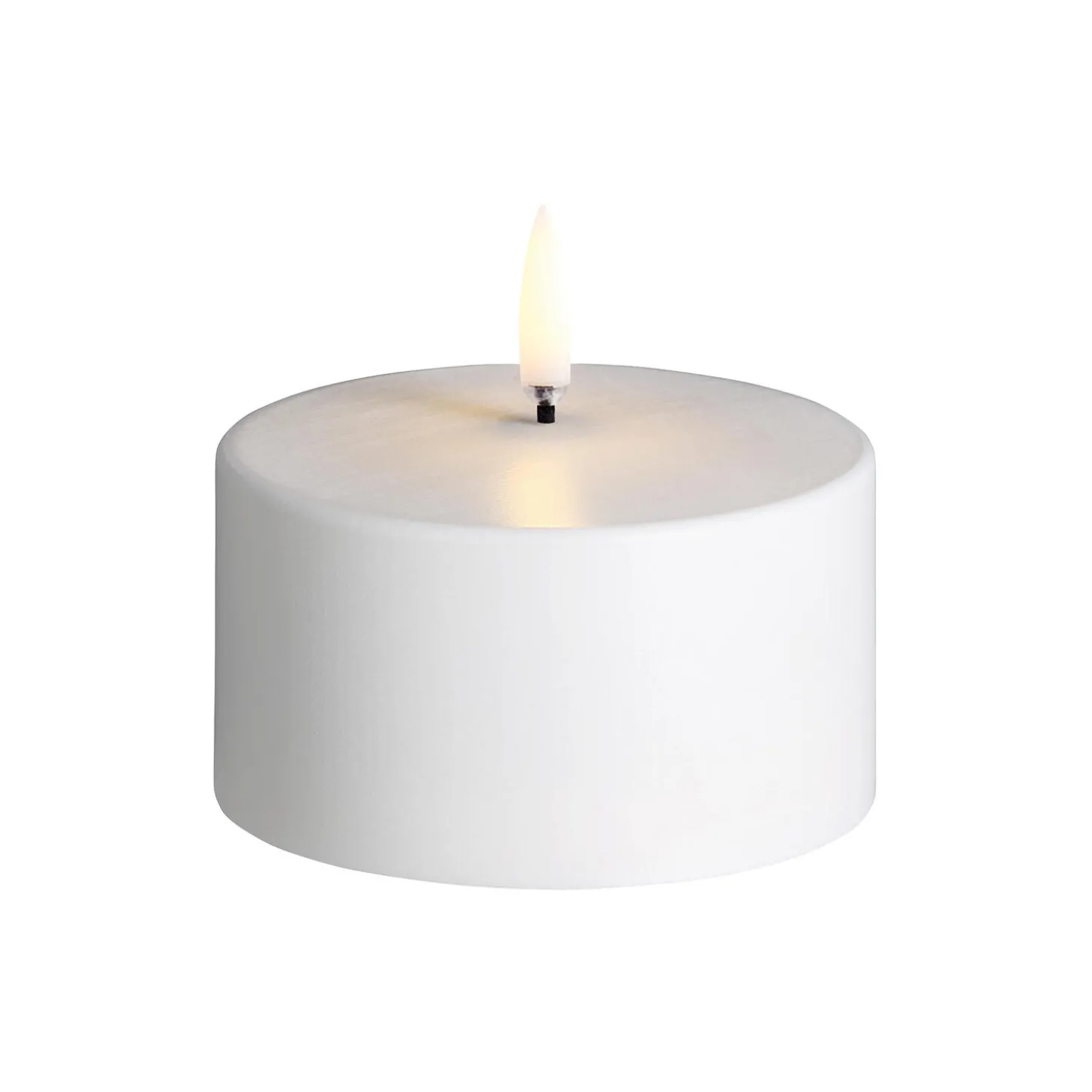 Outdoor LED Pillar Candle 5 cm, white