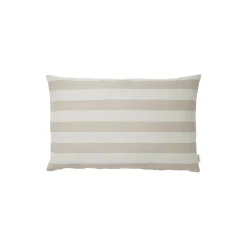 Outdoor Stripe pude, beige