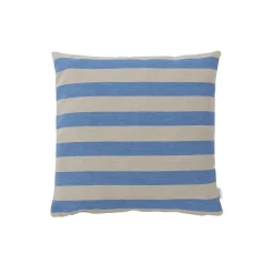 Outdoor Stripe pude, blue