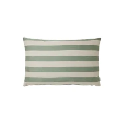Outdoor Stripe pude, green