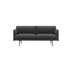 Outline Sofa 2-seater, remix 163/black