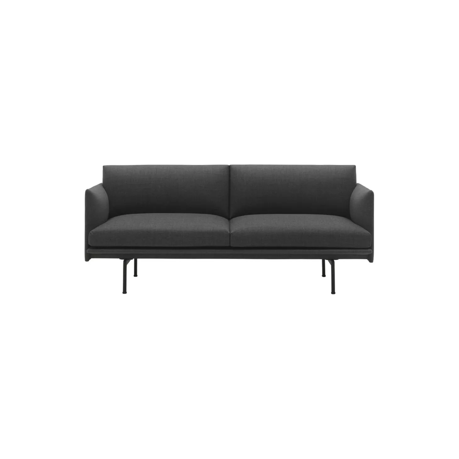 Outline Sofa 2-seater, remix 163/black