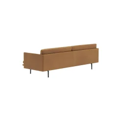 Outline Sofa 3-seater, refine leather cognac/black