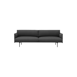 Outline Sofa 3-seater, remix 163/black