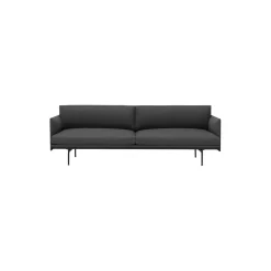 Outline Sofa 3-seater, remix 163/black