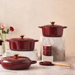 Oval grydeskeholder, garnet