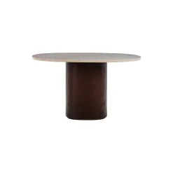 Ovata spisebord, Jura Grey limestone/dark brown oak