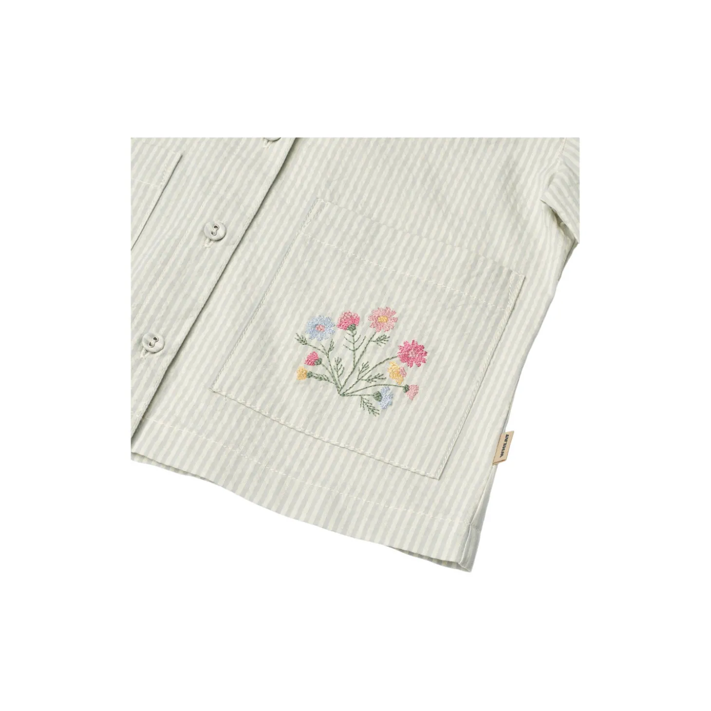 Overshirt Embroidery Ghita, 9444 summer blue stripe