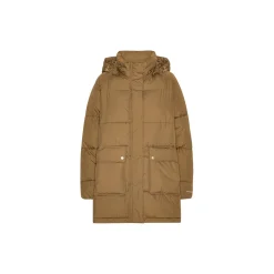 Oversized Padded Coat, mocca