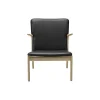 OW124 Beak Chair loungestol, sæbebehandlet eg/sort