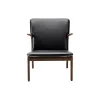 OW124 Beak Chair loungestol, olieret valnød/sort