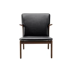 OW124 Beak Chair loungestol, olieret valnød/sort