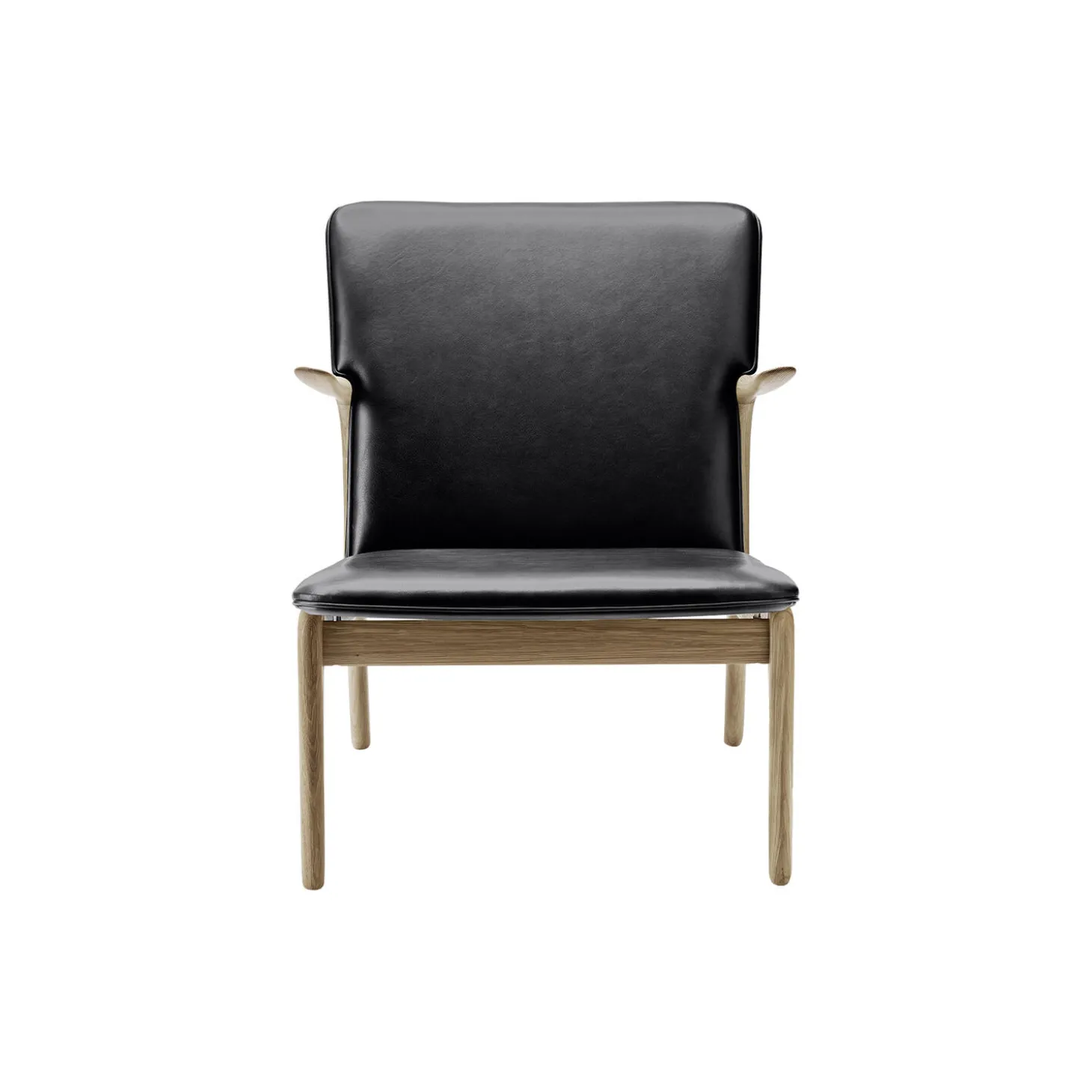 OW124 Beak Chair loungestol, olieret eg/sort