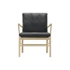 OW149 Colonial Chair loungestol, olieret eg/sort