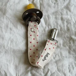 Pacifier Clip, red dot
