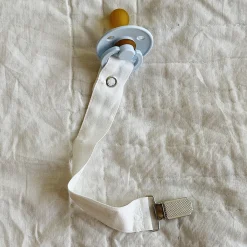Pacifier Clip, white dot