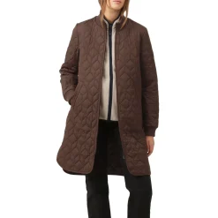Padded Quilt Coat, ebony
