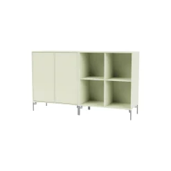 PAIR klassisk skænk med ben i krom, 140 pomelo