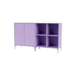 PAIR klassisk skænk med ben i krom, 164 iris