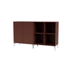 PAIR klassisk skænk med ben i krom, 155 masala