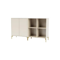 PAIR klassisk skænk med ben i messing, 158 oat