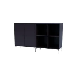 PAIR klassisk skænk med ben i krom, 147 shadow