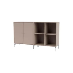 PAIR klassisk skænk med ben i krom, 137 mushroom