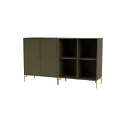 PAIR klassisk skænk med ben i messing, 139 oregano