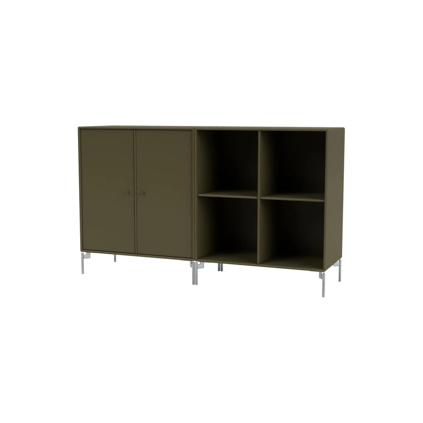 PAIR klassisk skænk med ben i krom, 139 oregano