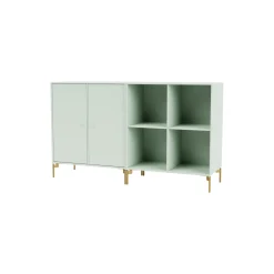 PAIR klassisk skænk med ben i messing, 161 mist