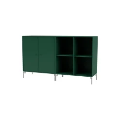 PAIR klassisk skænk med ben i krom, 136 pine