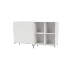 PAIR klassisk skænk med ben i krom, 01 white