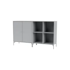 PAIR klassisk skænk med ben i krom, 02 fjord