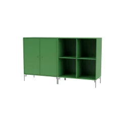 PAIR klassisk skænk med ben i krom, 152 parsley