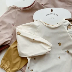 2-pak langærmet hagesmæk, cherry