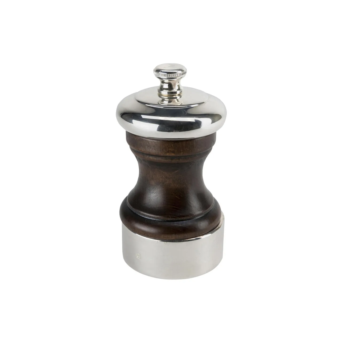 Palace peberkværn 10 cm, choko/sølv