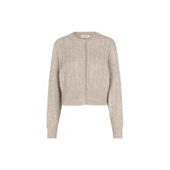 Pammiemd cardigan, beige speckle melange