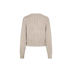 Pammiemd cardigan, beige speckle melange