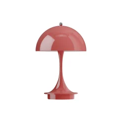Panthella 160 Portable bordlampe, opaque coral