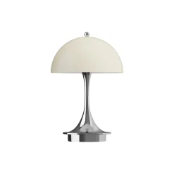 Panthella 160 Portable bordlampe, chrome opal beige