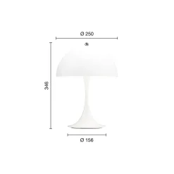 Panthella 250 Portable bordlampe, opal white