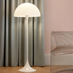 Panthella gulvlampe, hvid