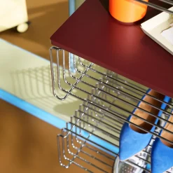 Panton Wire Single halv højde, 43 chrome